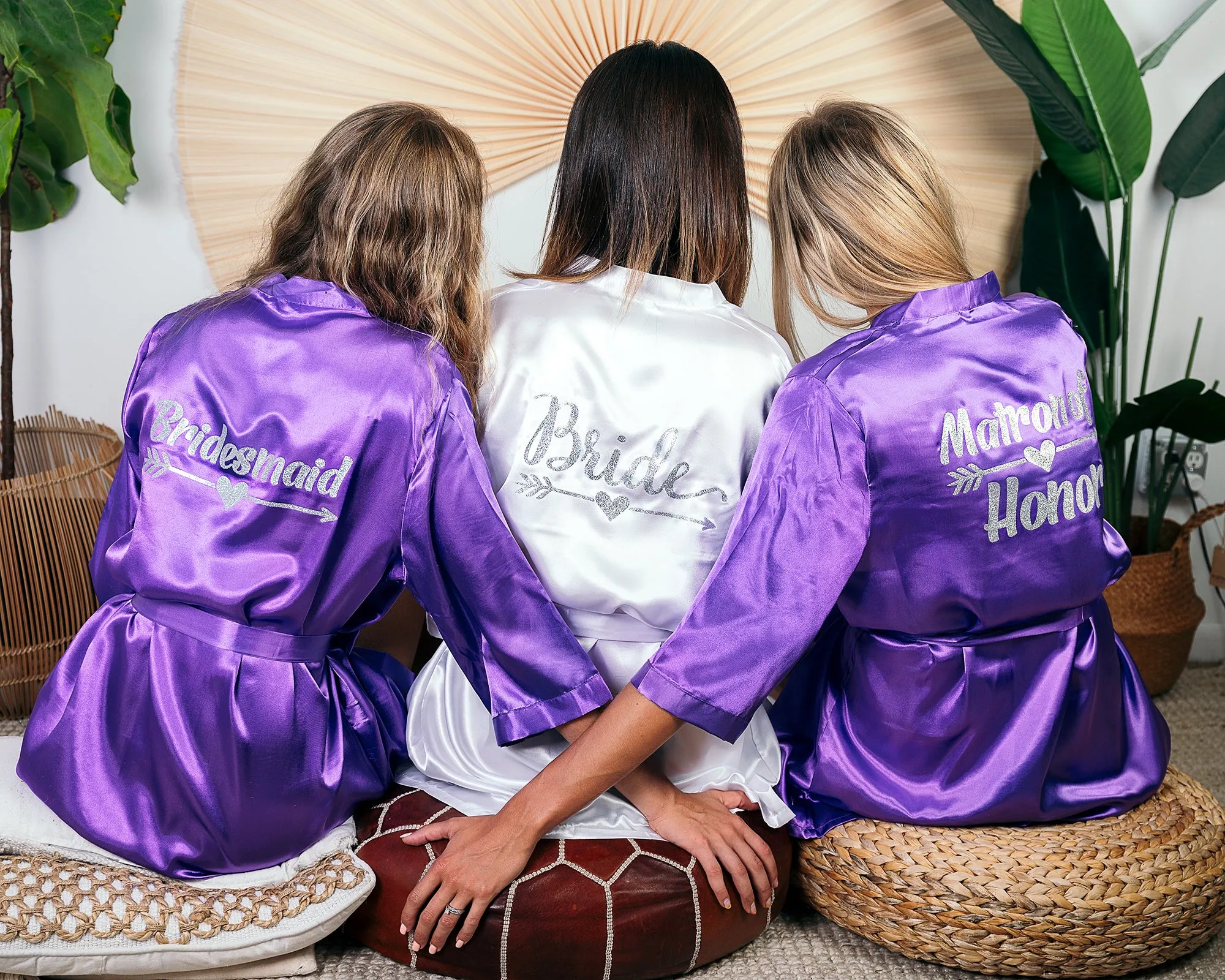 Bridesmaid Custom Satin Robes Bridesmaid Proposal