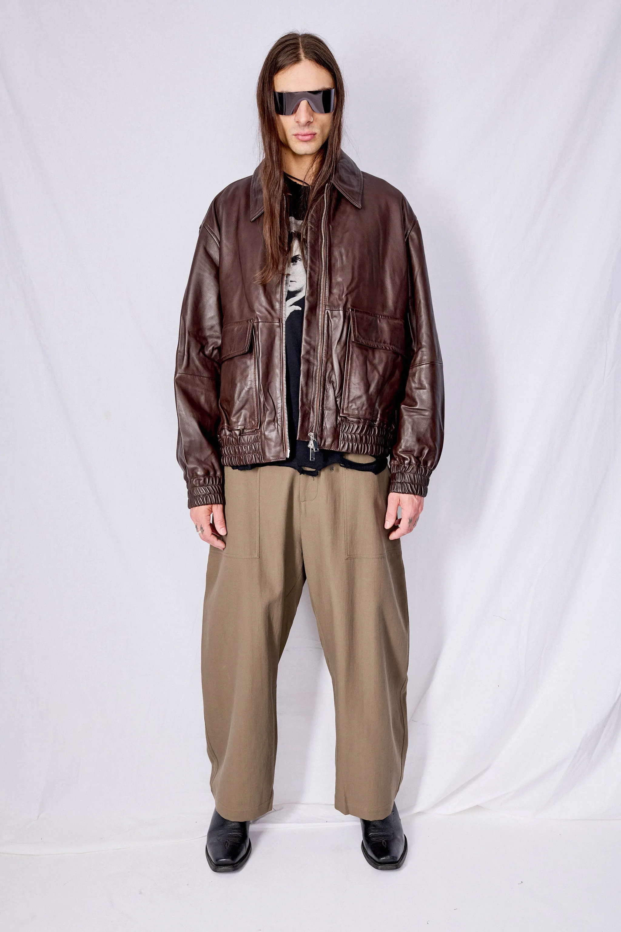 Brown Piston Leather Jacket