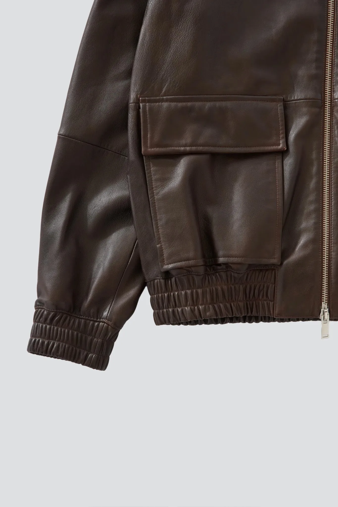 Brown Piston Leather Jacket