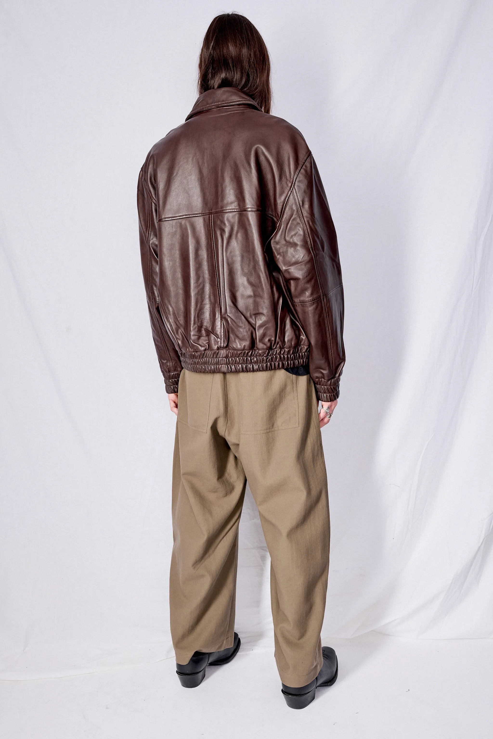 Brown Piston Leather Jacket