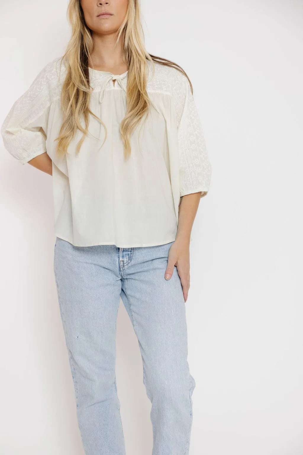 Callie Mae Blouse in Natural