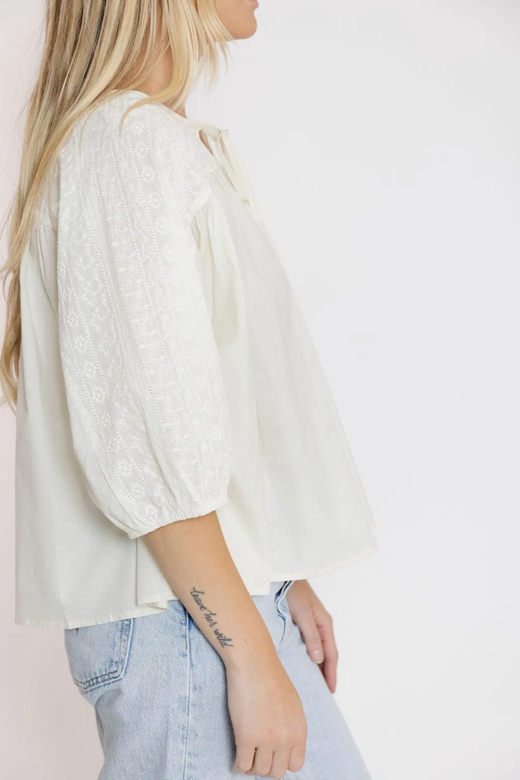 Callie Mae Blouse in Natural