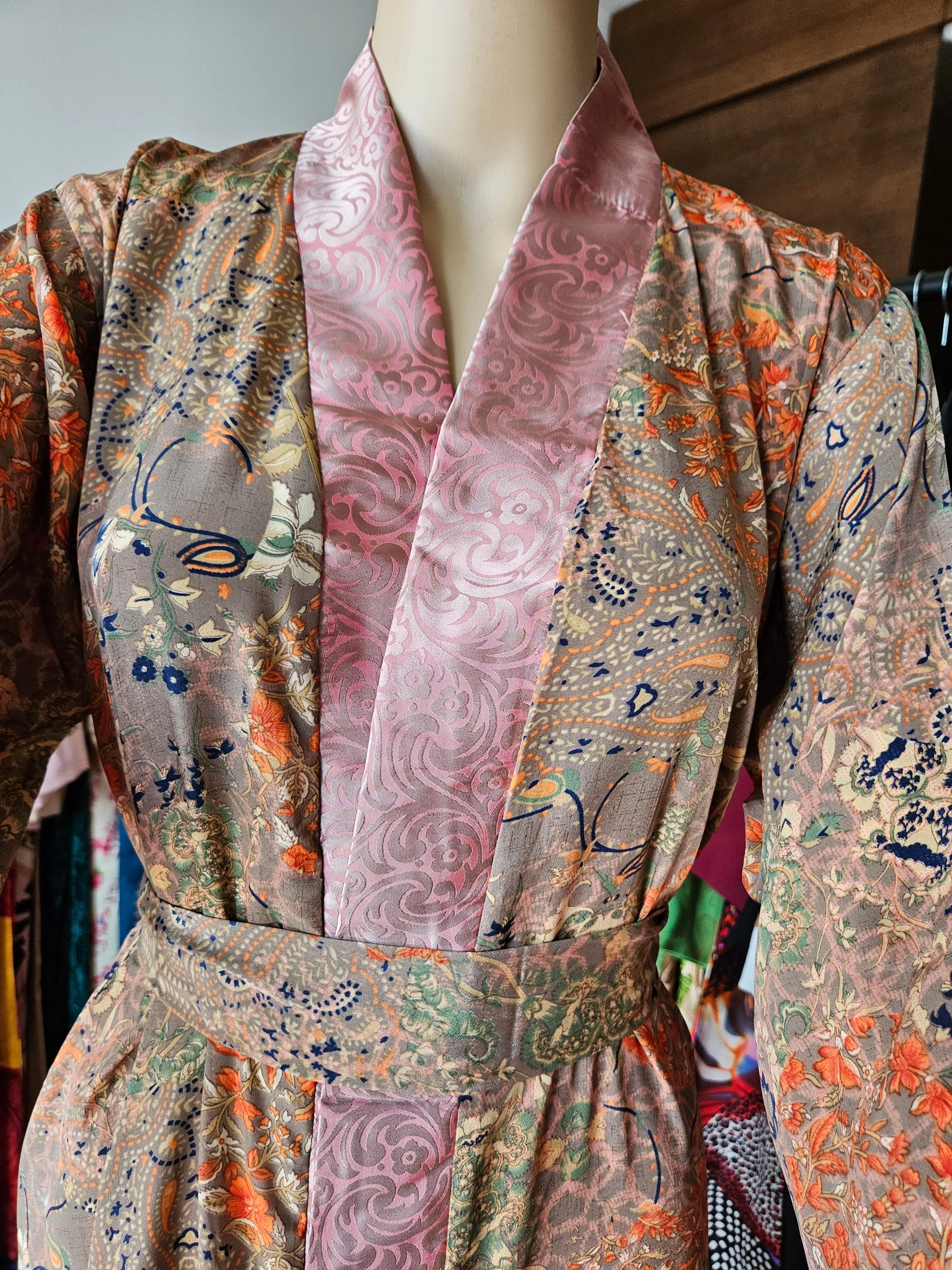 Cecilia Satin Kimono Robe