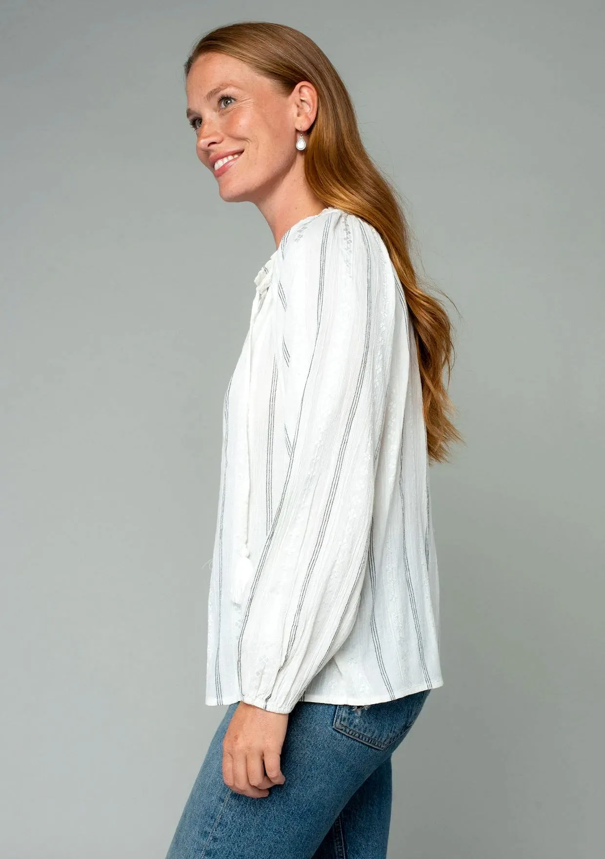 Crescent Moon Peasant Top