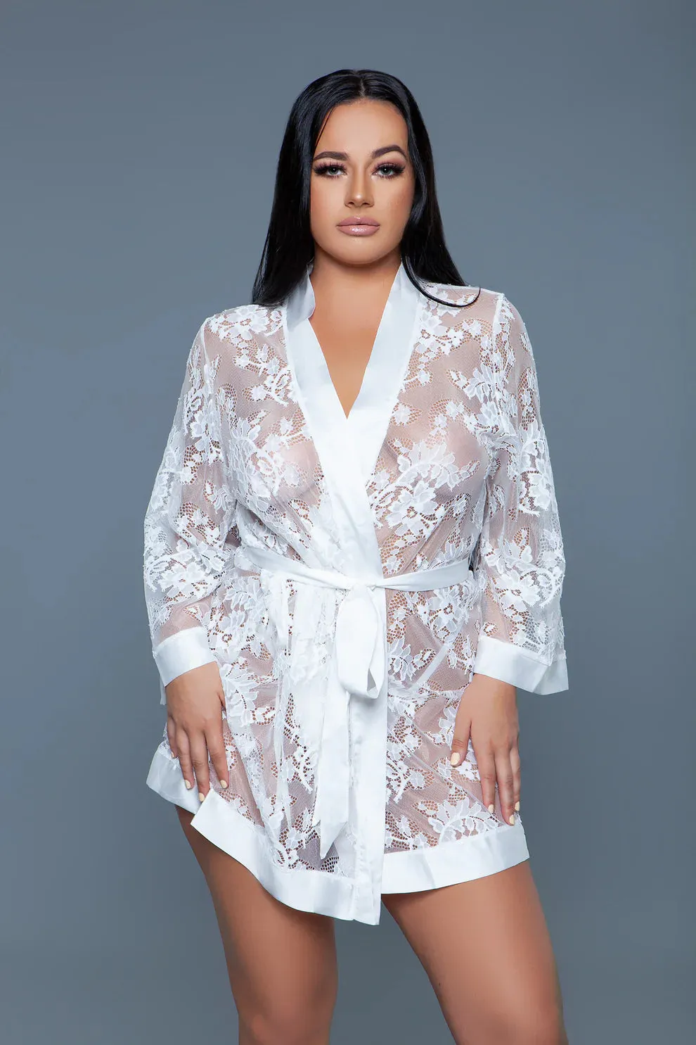 Delia Lace Dressing Robe