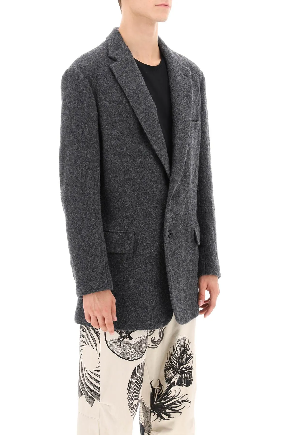 Dries van noten blunt boiled-wool jacket