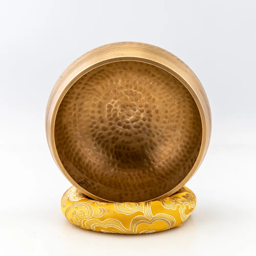 Golden Hammered Singing Bowl, 6"