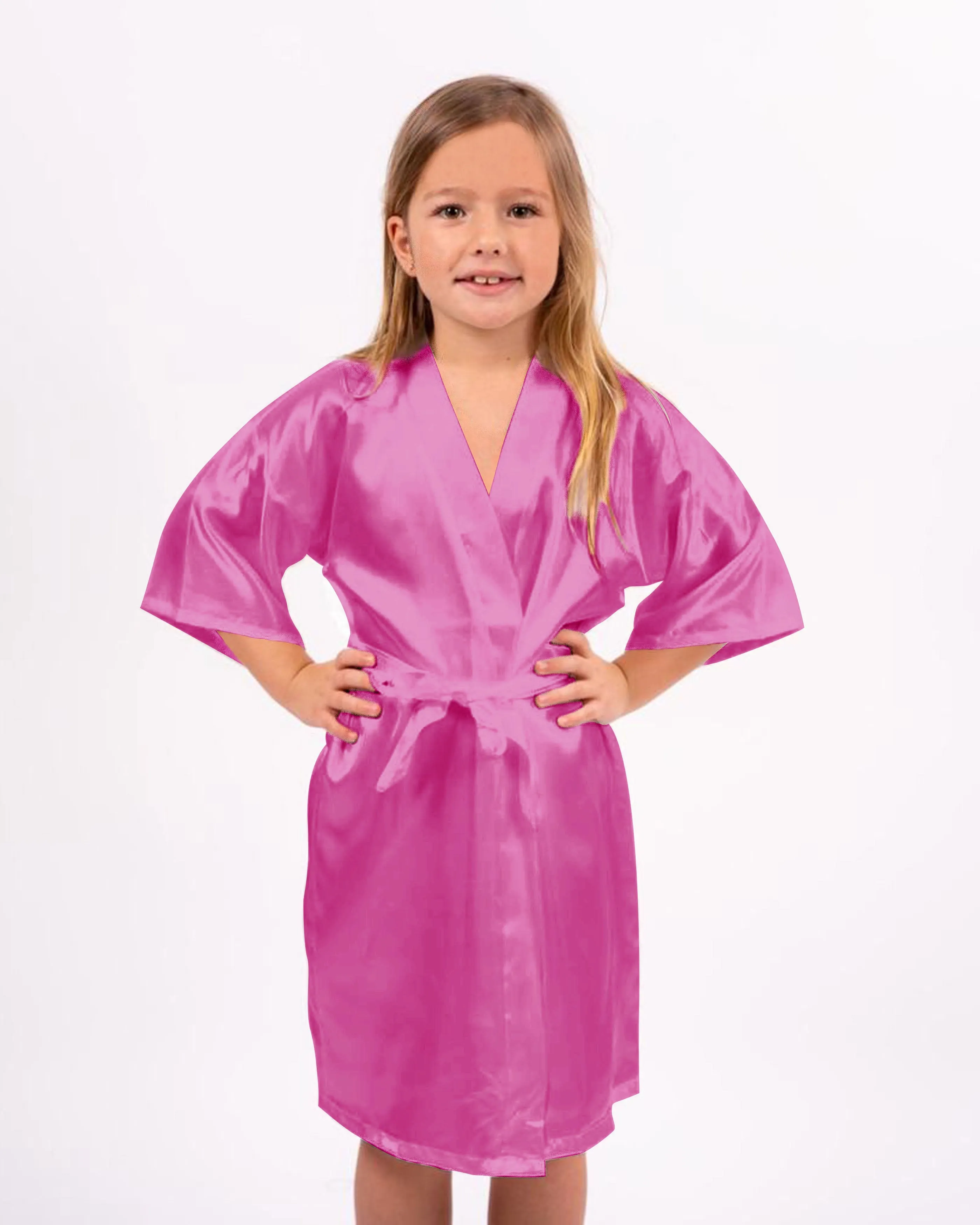 Honeysuckle Satin Kimono Robe