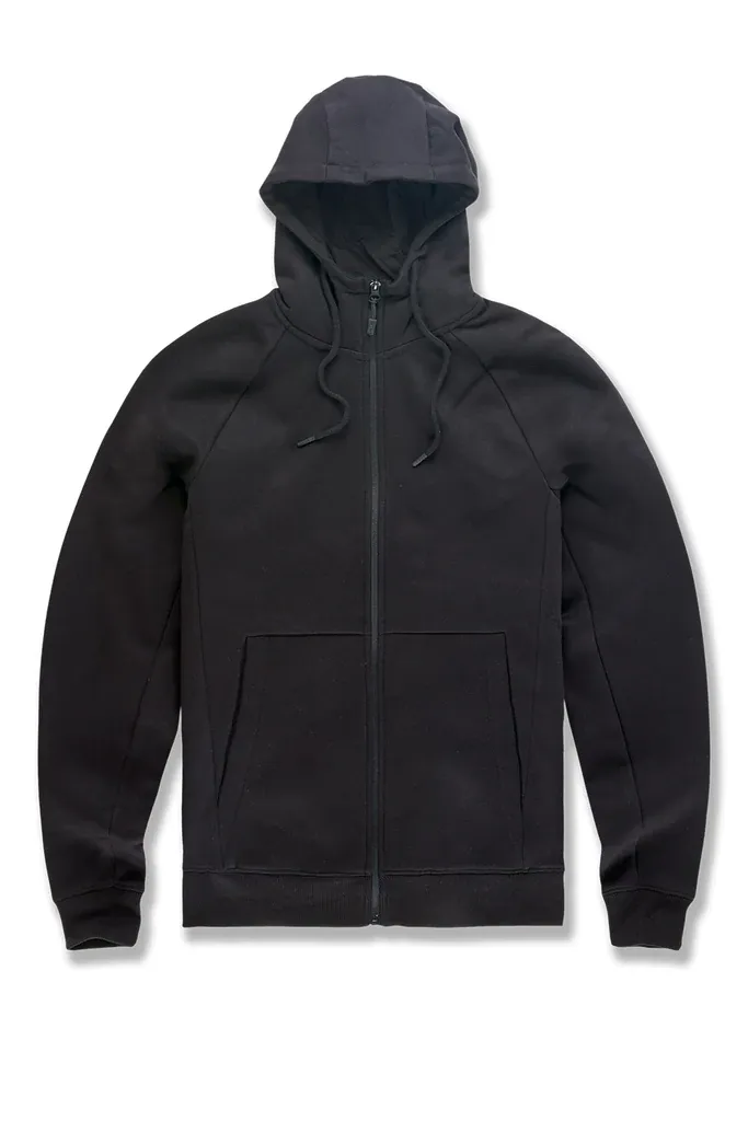 Jordan Craig UPTOWN ZIP UP HOODIE (BLACK)