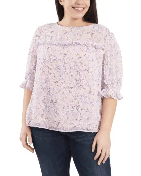 Karyn Ruffled Peasant Blouse | 616-MOUNTAIN ROSE