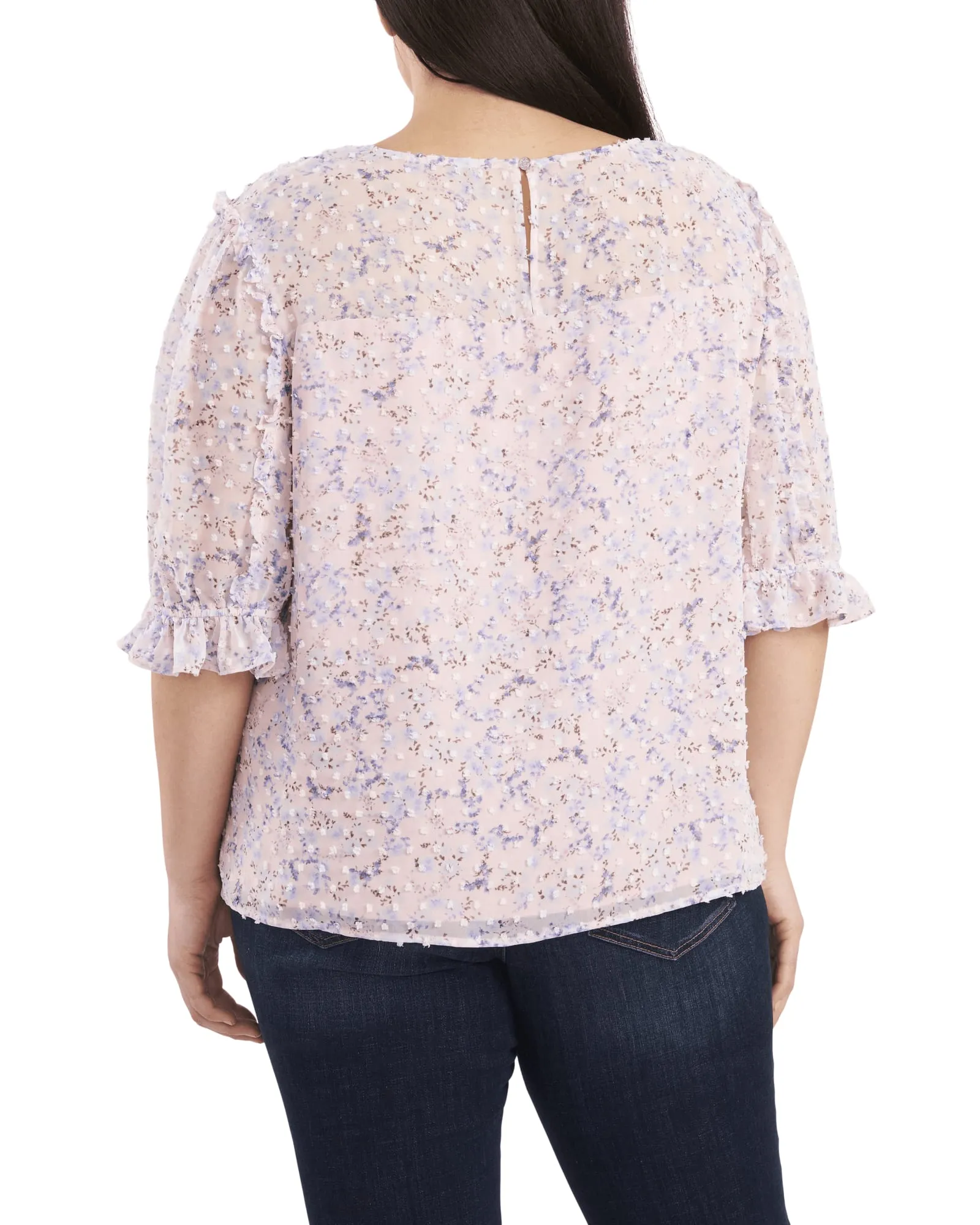 Karyn Ruffled Peasant Blouse | 616-MOUNTAIN ROSE