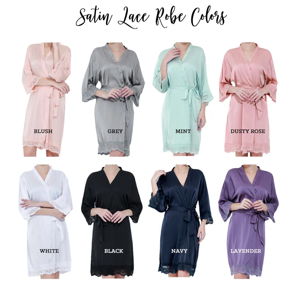 Mother of the Bride & Mother of the Groom Robes - Satin Lace