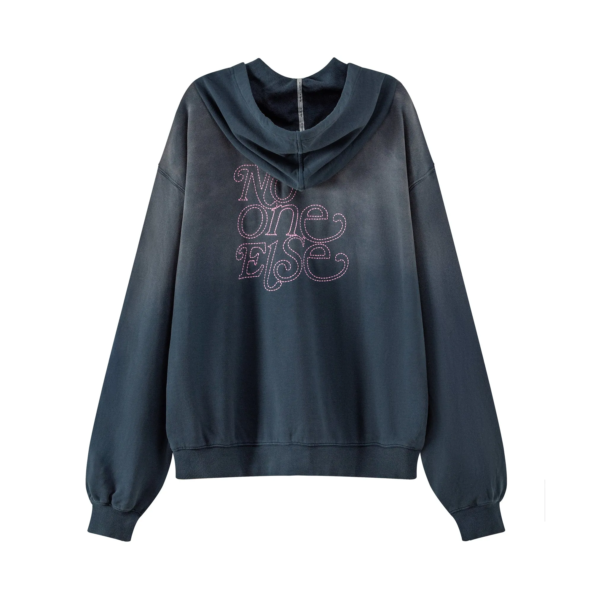 Noe Logo Daily Loose Fit Zip-Up Hoodie