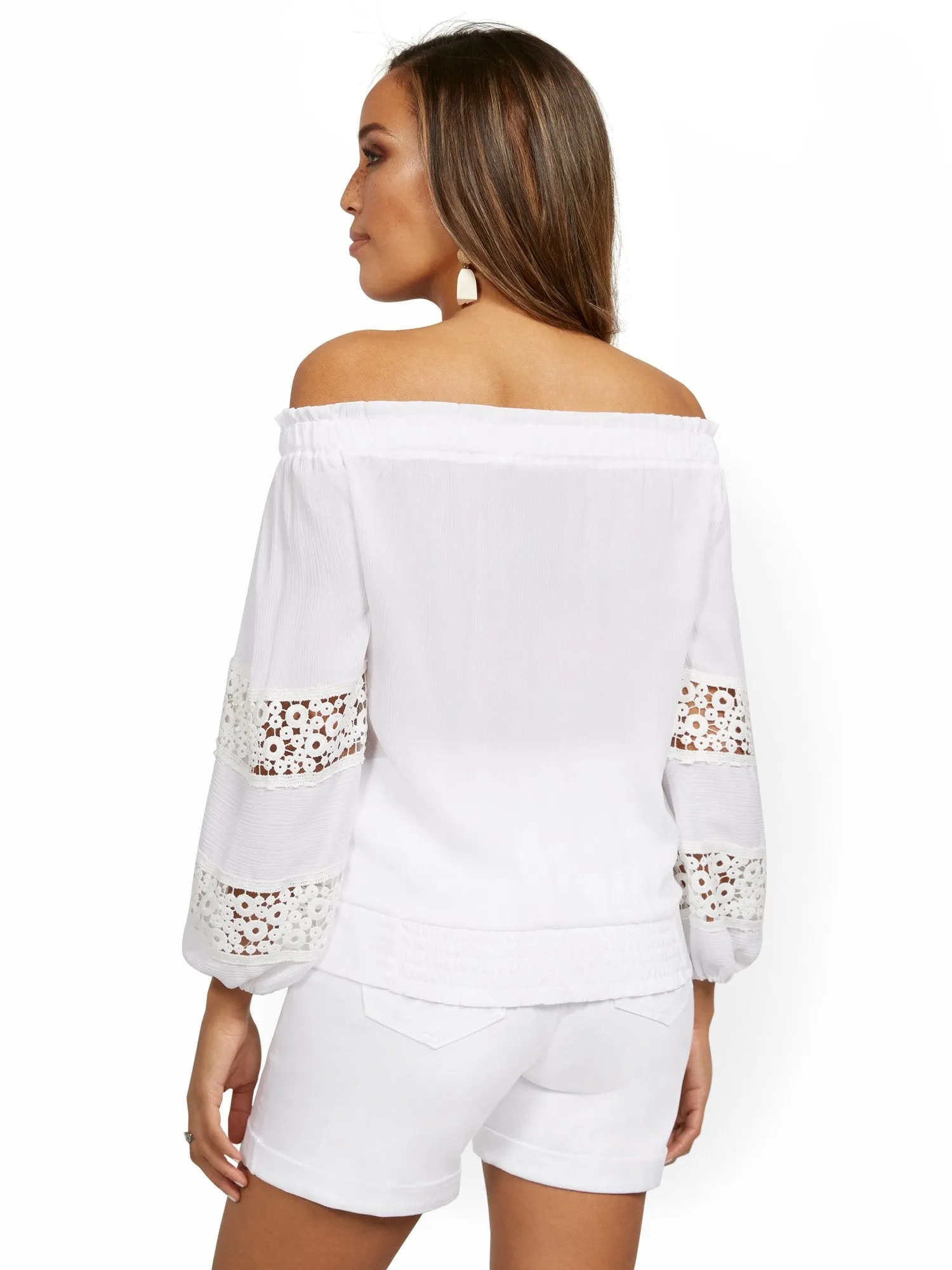 Off-The-Shoulder Peasant Blouse - Lily & Cali