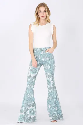 Paisley Print Bell Bottom