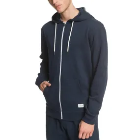 Quiksilver Mens Essentials Organic Zip Up Hoodie - Navy