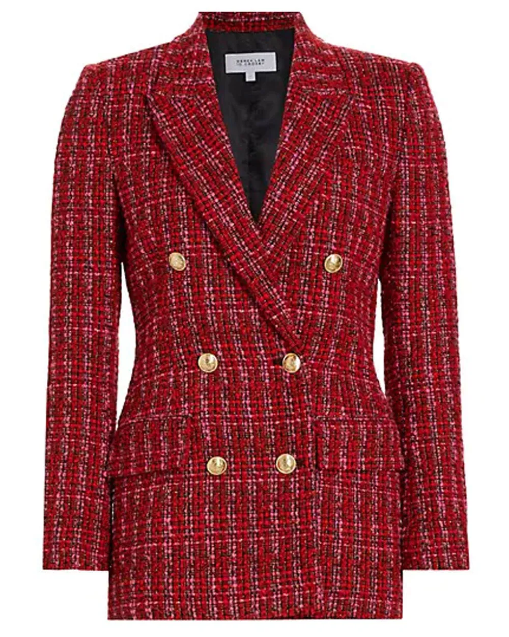 Red Multi Walter Double Breasted Jacket