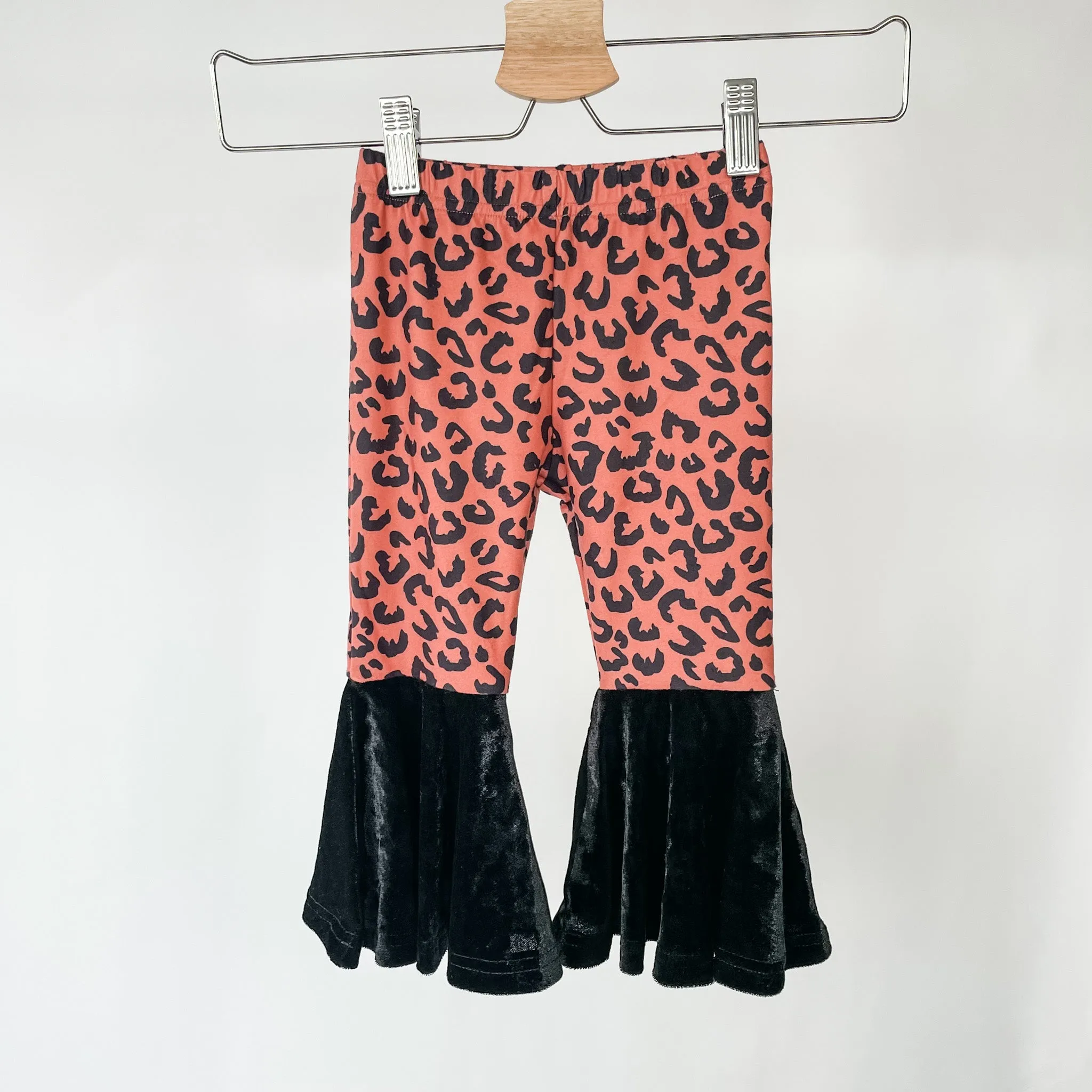 Rusty Leopard Bell Bottoms