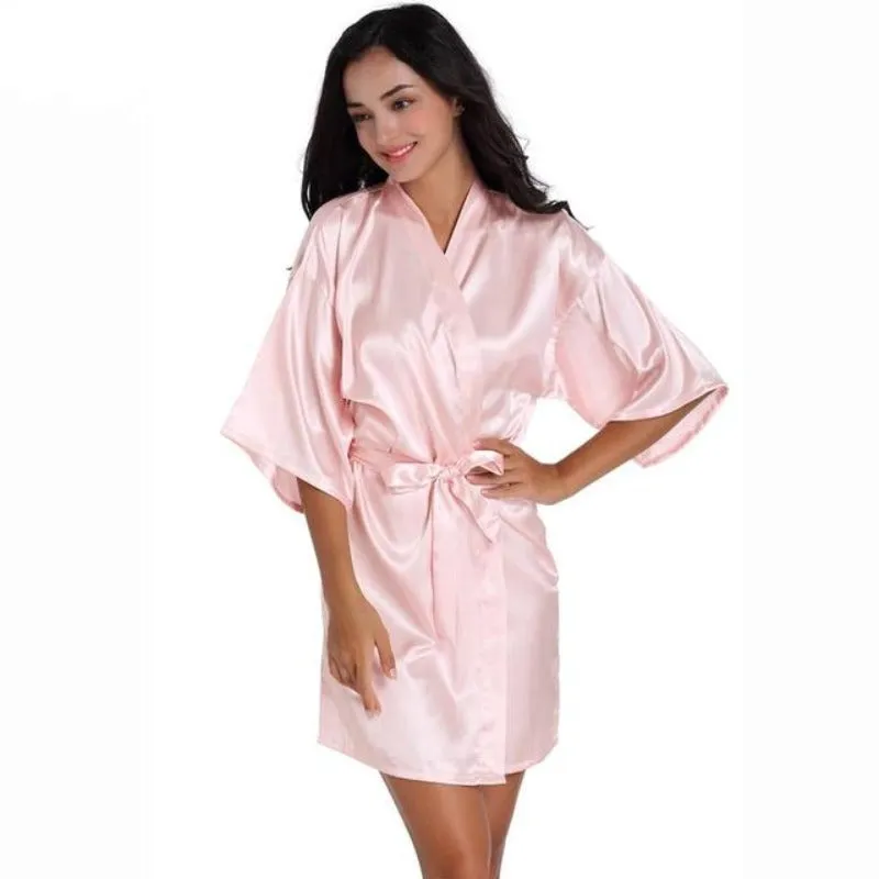 Solid Summer Robes With Belt Ladies