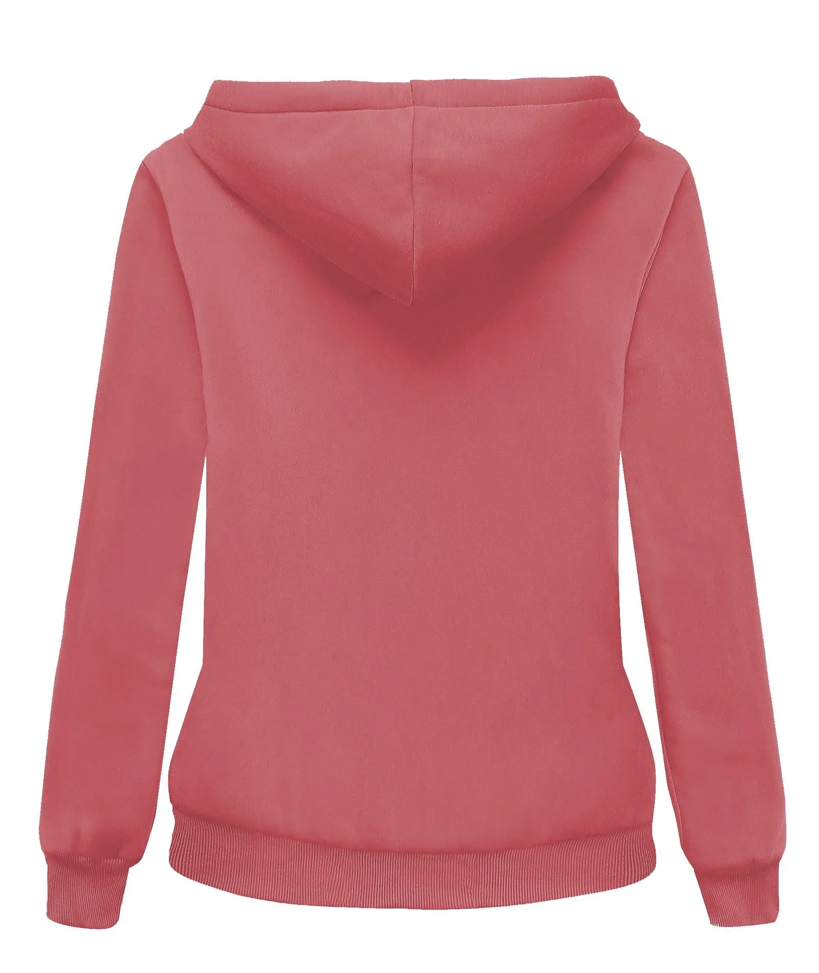 Women's Sherpa Lined Fleece Zip-Up Hoodie-ZPK006050