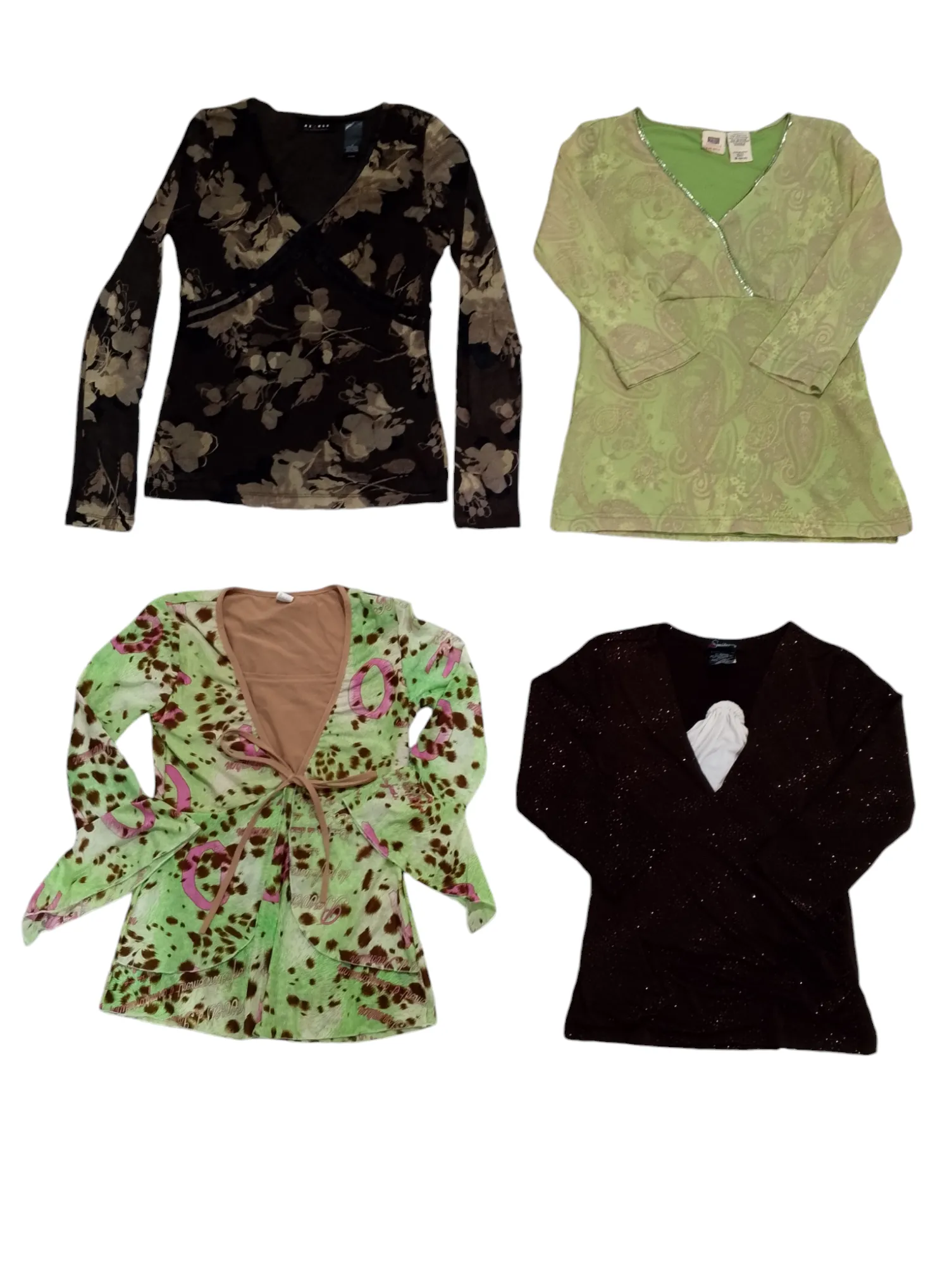 Y2K earthy tone Elegant blouses/tops mix - 19 pcs - 5/11/24